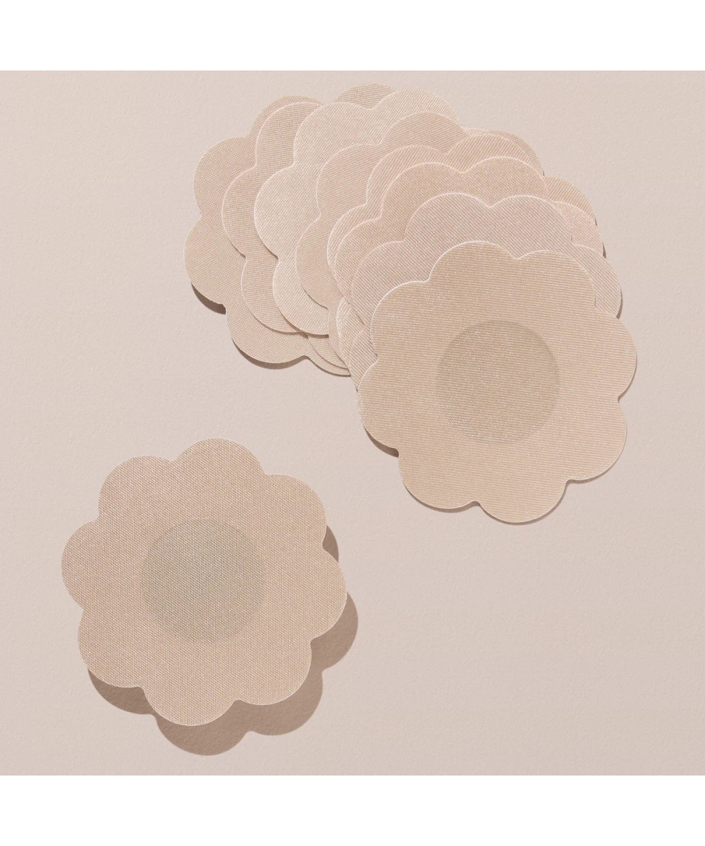 PARSA LIFESTYLE satīna krūšu galiņu uzlīmes, miesas krāsā, 7 pāri 2