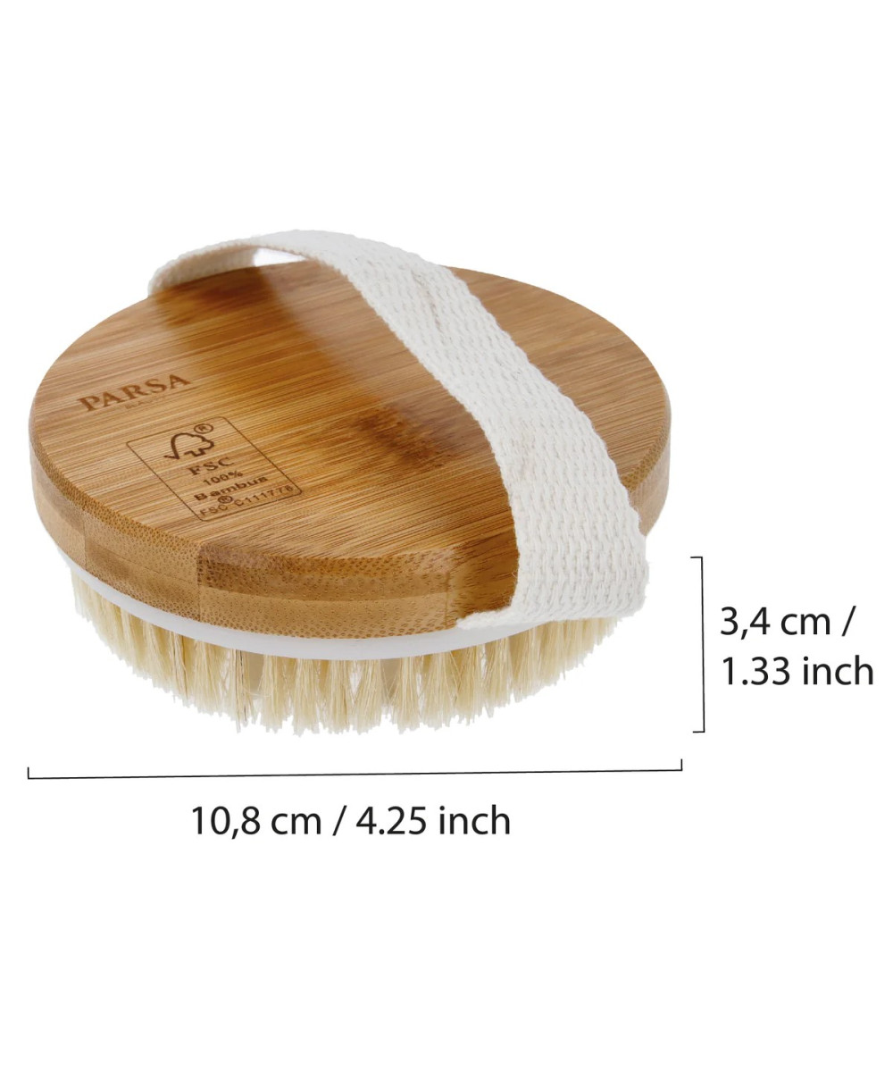 PARSA WELLNESS sertificēta bambusa masāžas suka ķermenim 4