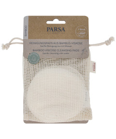 PARSA ECO atkārtoti lietojami tīrīšanas diski no bambusa viskozes, 7 gab.