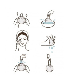 PARSA WELLNESS Konjac Aloe Vera sejas attīrošā sūklīte