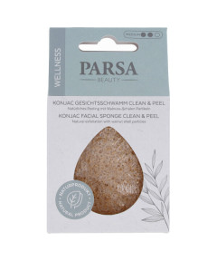 PARSA WELLNESS Konjac Clean & Peel sejas attīrošā sūklīte