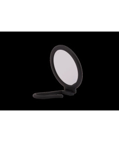 PARSA ESSENTIAL kosmētiskais spogulis, melns gumijas pārklājums, 1x/3x palielinājums
