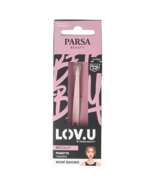 PARSA LOV.U pincete, rozā krāsa