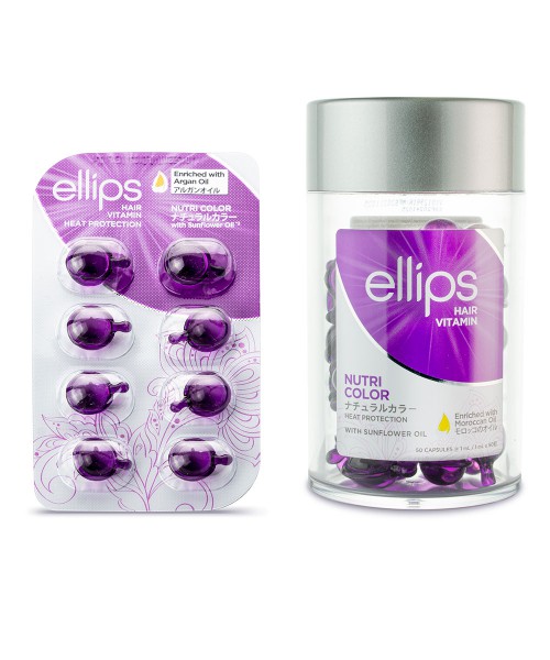 Kaloro uz matiem klājamie vitamīni krāsotiem matiem "Nutri Color"