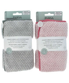 PARSA WELLNESS galvas dvielis – turbāns, 2 gab.