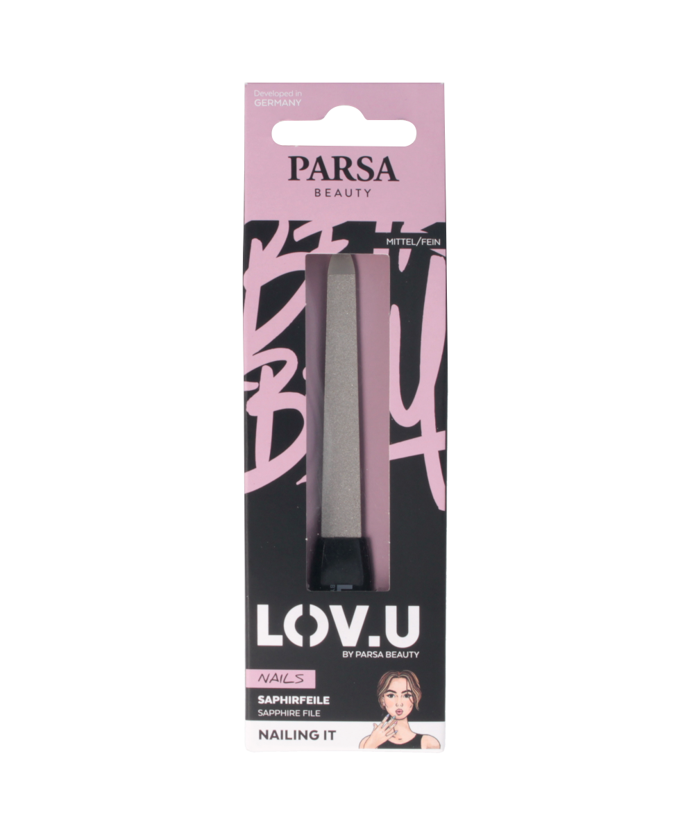 PARSA LOV.U safīra nagu vīle, maza, melnā krāsa