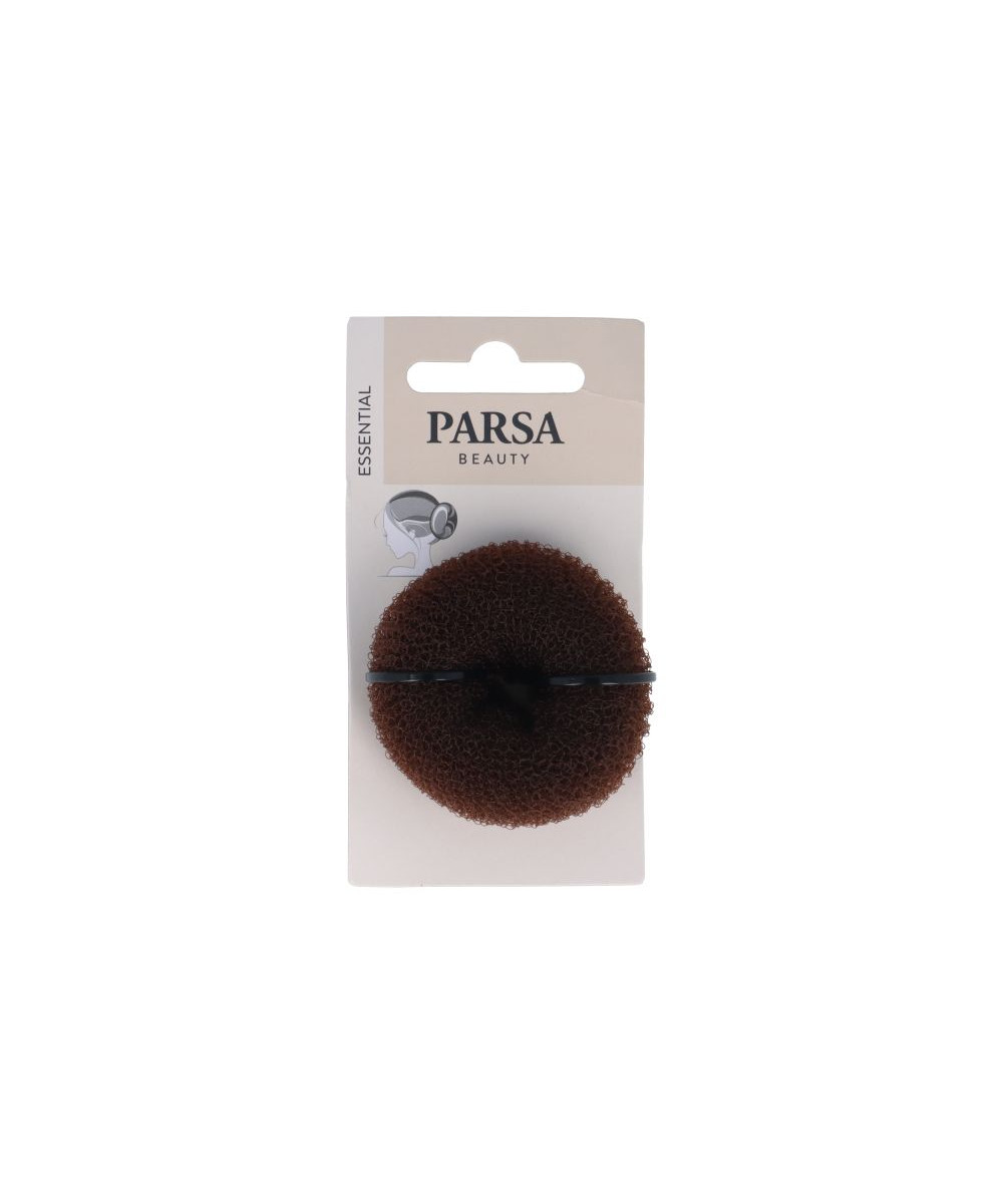 PARSA ESSENTIAL matu veidošanas spurgas "Hair Donut", maza, brūnā krāsā