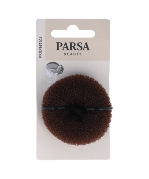 PARSA ESSENTIAL matu veidošanas spurgas "Hair Donut", maza, brūnā krāsā