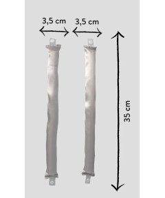 PARSA HAIR ID matu lokšķērēm lentes, satīns, 2 gab.