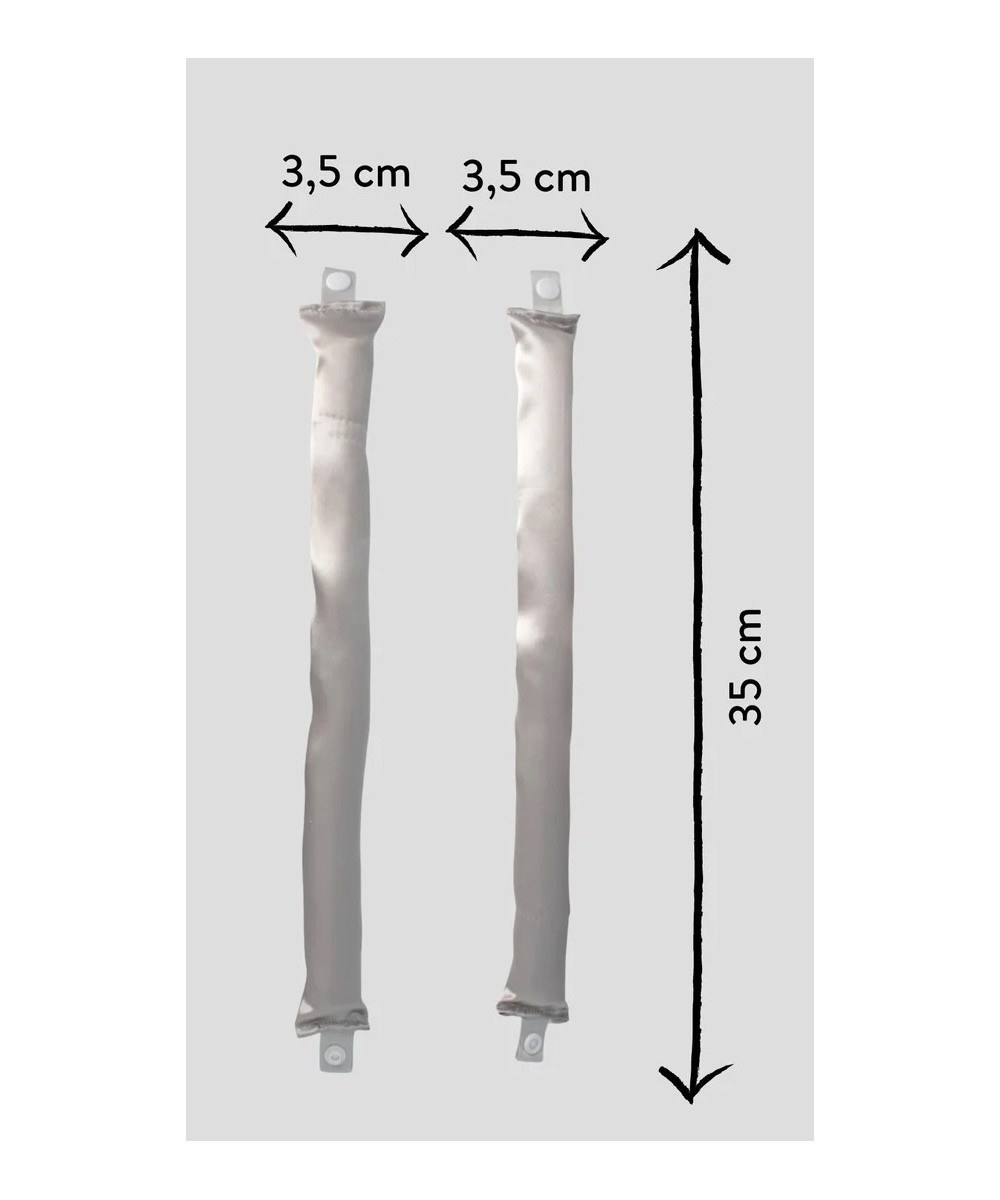 PARSA HAIR ID matu lokšķērēm lentes, satīns, 2 gab. 2