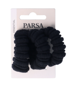 PARSA ESSENTIAL matu gumijas, melnā krāsā, 3 gab.