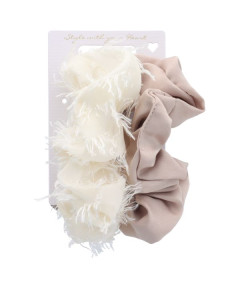 PARSA ESSENTIAL matu gumijas, smilšu krāsā, 2 gab.