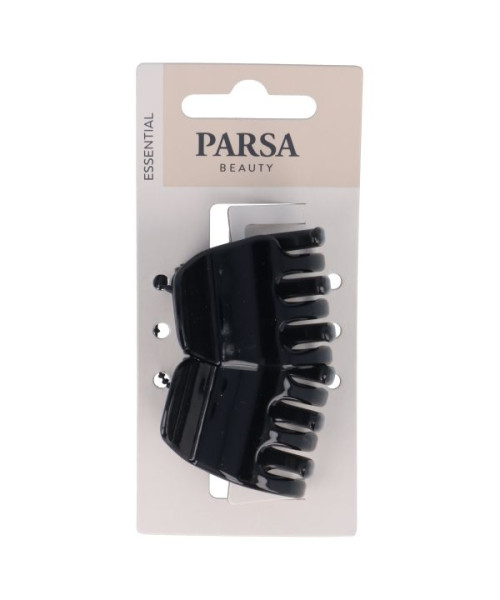 PARSA ESSENTIAL vidēja izmēra matu knaibles, spīdīgi melnā krāsā, 2 gab.