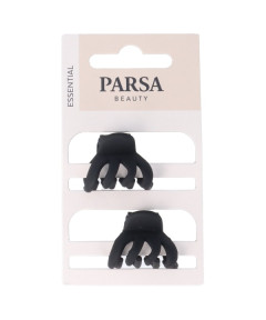 PARSA ESSENTIAL matētas melnas matu knaibles, 2 gab.