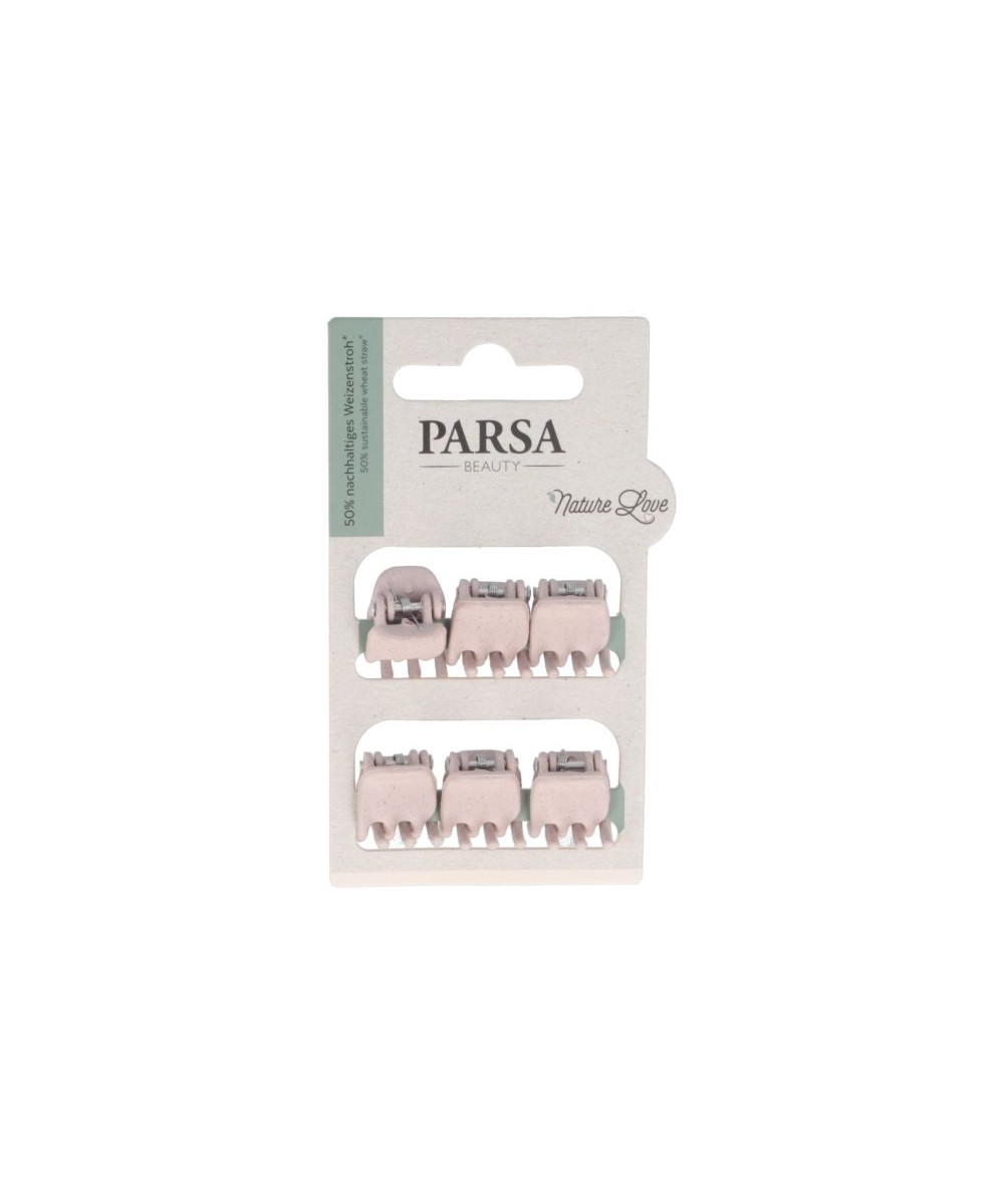 PARSA NATURE LOVE matu knaibles no kviešu salmiem, rozā krāsa, 6 gab.