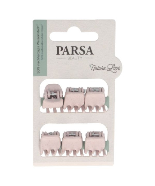 PARSA NATURE LOVE matu knaibles no kviešu salmiem, rozā krāsa, 6 gab.