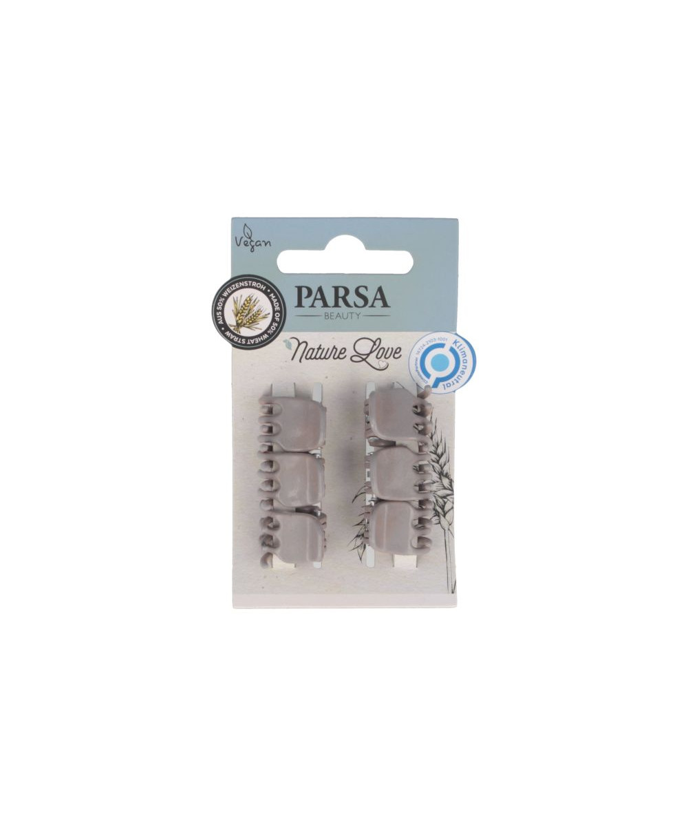 PARSA NATURE LOVE matu knaibles no kviešu šķiedrām, brūnā krāsā, 6 gab.