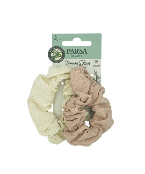 PARSA NATURE LOVE matu gumijas no kaņepju šķiedrām, krāsainas, 2 gab.