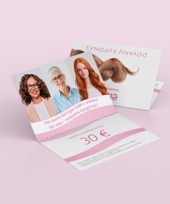 Papīra dāvanu kupons